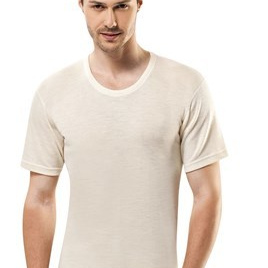 Saf yün %75 yün erkek kısa kollu fanila 2XL beden