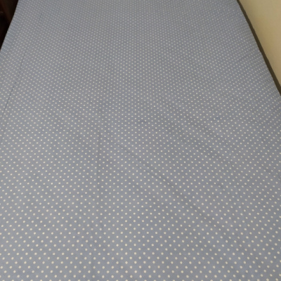 Güçsan 160/220 cm nevresim + lastikli çarşaf + 1 yastık kılıfı tek kişilik takım mavi renk